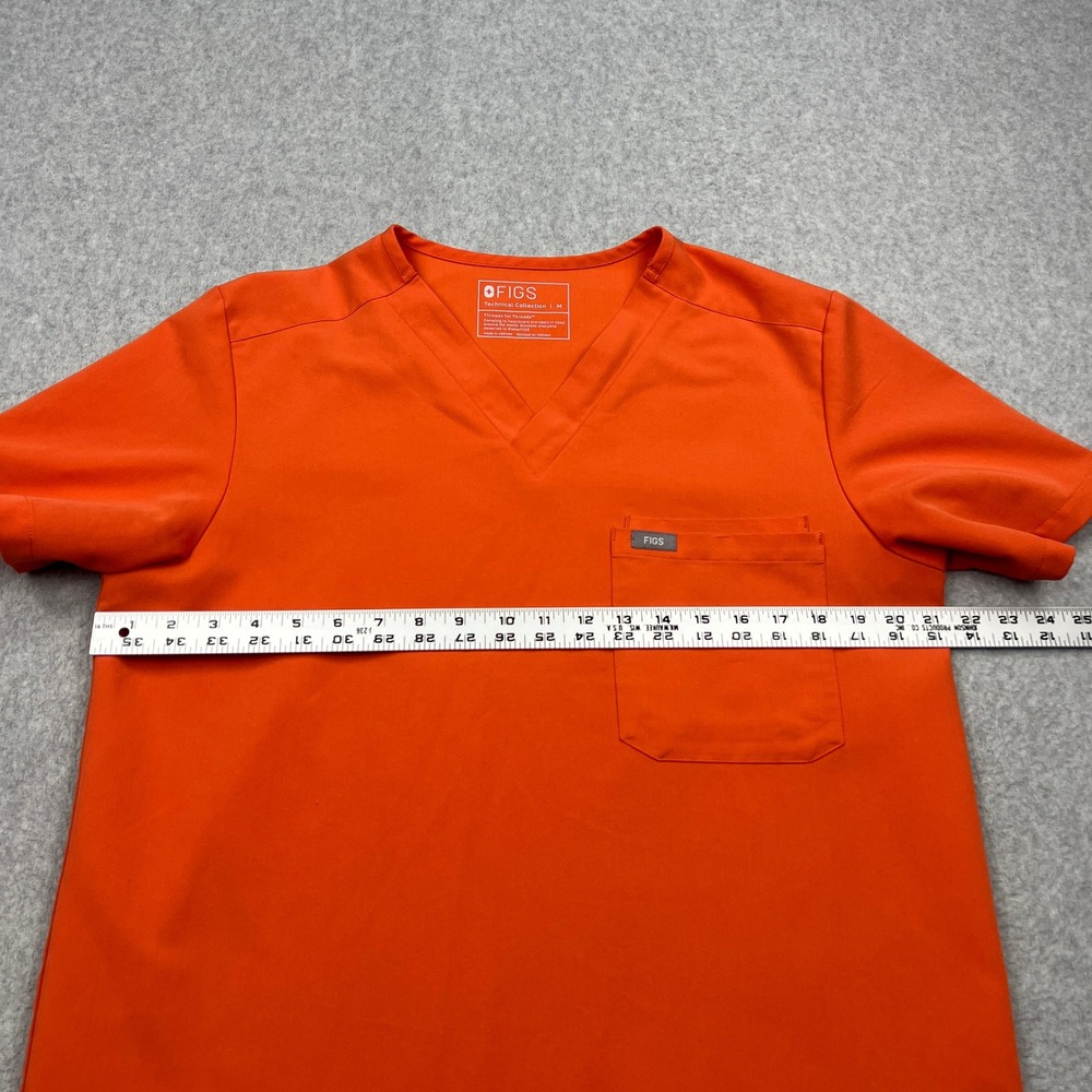 FIGS Scrub Set Mens Medium Orange Tansen Jogger Pants + Leon V-Neck Top 2pc Lot - Picture 12 of 16